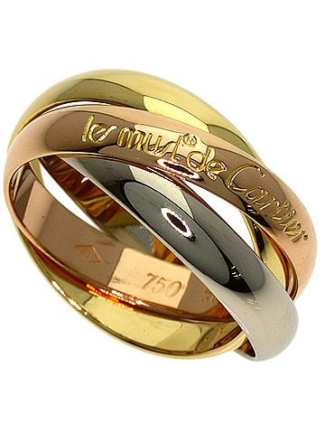 Cartier Cartier Trinity #50 Ring - 18K Yellow Gold/18K White Pink Gold Women's CARTIER (view 1)
