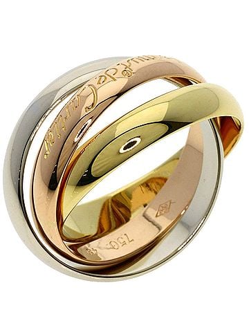 Cartier Cartier Trinity #49 Ring - 18K Yellow Gold/18K Pink White Gold Women's CARTIER (view 2)