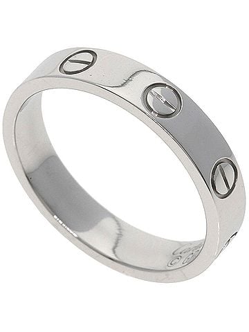 Cartier Cartier Mini Love Ring #52, Platinum PT950, Women's Ring, CARTIER (view 1)