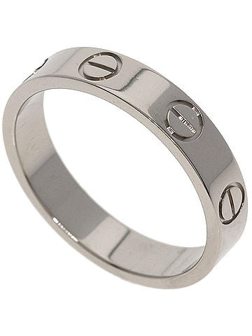 Cartier Cartier Mini Love Ring #49, 18K White Gold, Women's Ring, CARTIER (view 1)