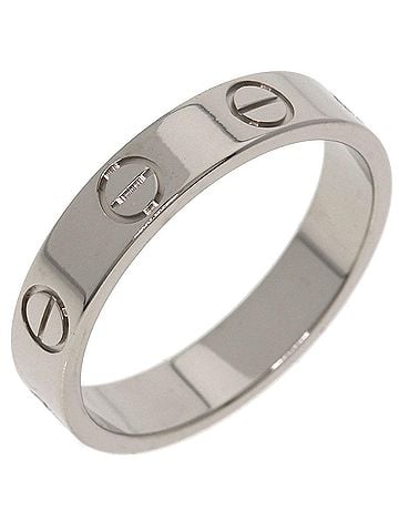 Cartier Cartier Mini Love Ring #49, 18K White Gold, Women's Ring, CARTIER (view 2)