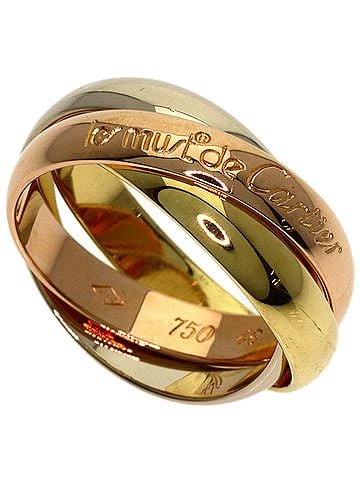 Cartier Cartier Trinity #48 Ring - 18K Yellow Gold/18K White Pink Gold Women's CARTIER (view 1)
