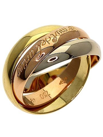 Cartier Cartier Trinity #48 Ring - 18K Yellow Gold/18K White Pink Gold Women's CARTIER (view 2)