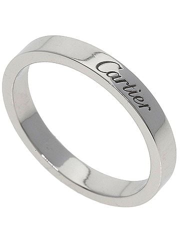 Cartier Cartier C de Wedding Ring #56, Platinum PT950, Women's, CARTIER (view 1)