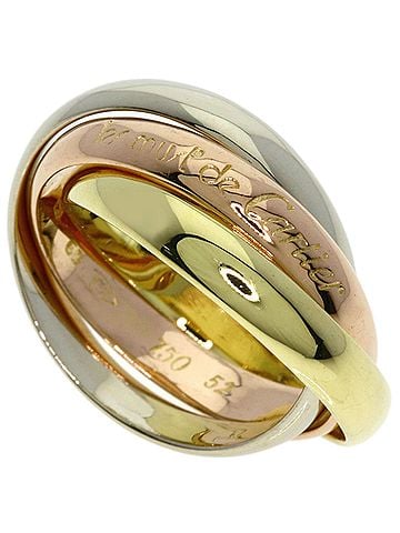 Cartier Cartier Trinity #52 Ring - 18K Yellow Gold/18K Pink White Gold Women's CARTIER (view 1)