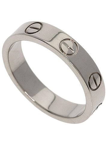 Cartier Cartier Mini Love Ring #47, 18K White Gold, Women's Ring, CARTIER (view 1)