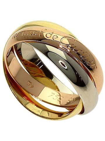 Cartier Cartier Trinity #49 Ring - 18K Yellow Gold/18K White Pink Gold Women's CARTIER (view 1)