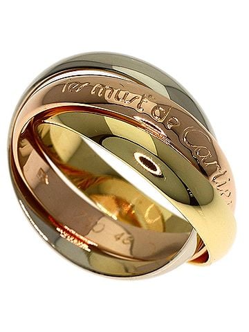 Cartier Cartier Trinity #48 Ring - 18K Yellow Gold/18K White Pink Gold Women's CARTIER (view 1)