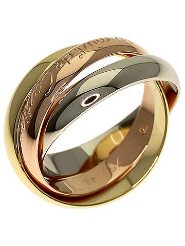 Cartier Cartier Trinity #48 Ring - 18K Yellow Gold/18K White Pink Gold Women's CARTIER (view 2)