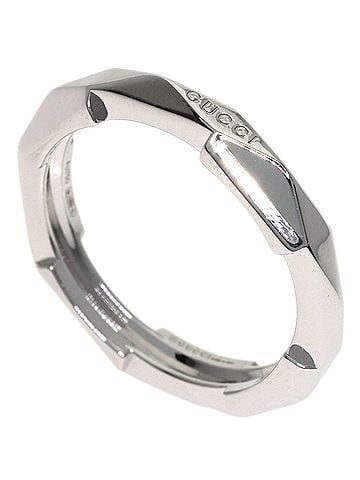 Gucci Gucci Link to Love Studs #19 Ring, 18K White Gold, Women's GUCCI (view 1)