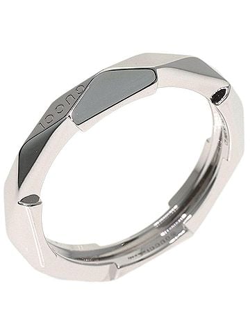 Gucci Gucci Link to Love Studs #19 Ring, 18K White Gold, Women's GUCCI (view 2)