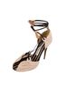 Christian Lacroix 100% Raffia Black Multi Color Tan Sandals Size 5 - photo 5