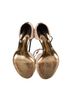 Christian Lacroix 100% Raffia Black Multi Color Tan Sandals Size 5 - photo 7