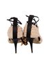 Christian Lacroix 100% Raffia Black Multi Color Tan Sandals Size 5 - photo 2
