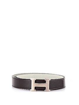 Hermès Constance Martelee H Reversible Belt Leather with Hammered Hardware Wide (view 1)