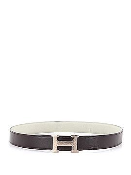Hermès Constance Martelee H Reversible Belt Leather with Hammered Hardware Wide (view 2)