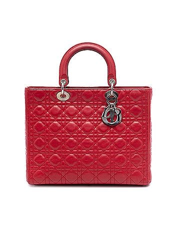 Dior Large Lambskin Cannage Lady Dior (view 1)