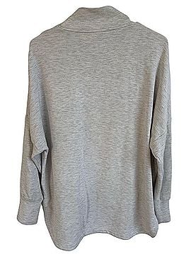 Varley Mock Neck Sweatshirt Zip Pocket Pullover Long Sleeve T-Shirt (view 2)