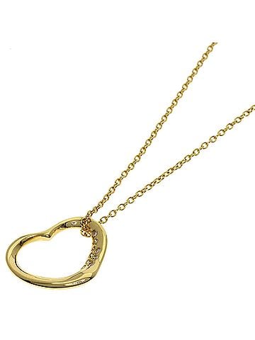 Tiffany & Co. Tiffany & Co. Open Heart Diamond Necklace, 18K Yellow Gold, Women's. (view 1)
