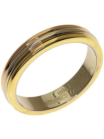 Cartier Cartier Three-Color #53 Ring - 18K Yellow Gold/18K White Pink Gold Women's CARTIER (view 2)