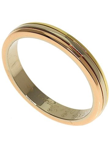 Cartier Cartier Three-Color #52 Ring - 18K Yellow Gold/18K White Pink Gold Women's CARTIER (view 1)
