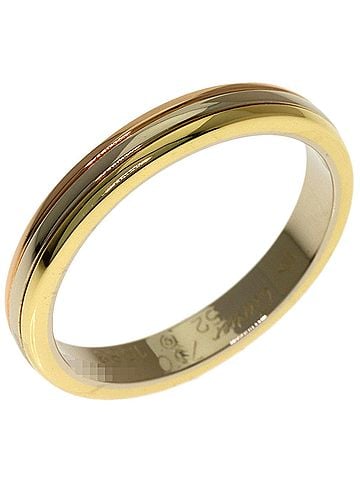 Cartier Cartier Three-Color #52 Ring - 18K Yellow Gold/18K White Pink Gold Women's CARTIER (view 2)