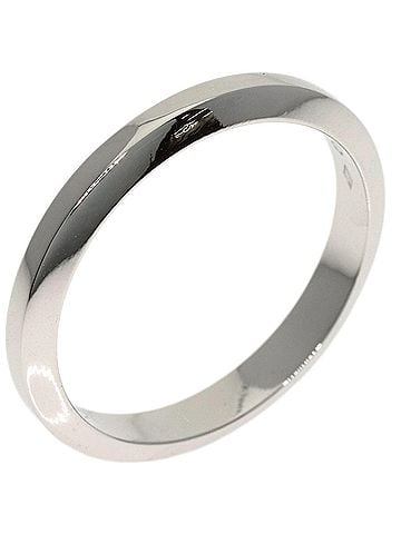 Cartier Cartier Band Ring #57, Platinum PT950, Women's Ring, CARTIER (view 2)