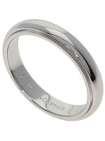 Tiffany & Co. Tiffany & Co. Milgrain Ring, Platinum PT950, Women's Ring. (view 1)