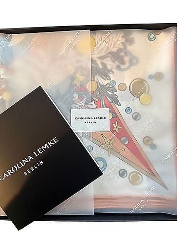 Carolina Lemke 34.5”x34.5” Silk Scarf (view 2)
