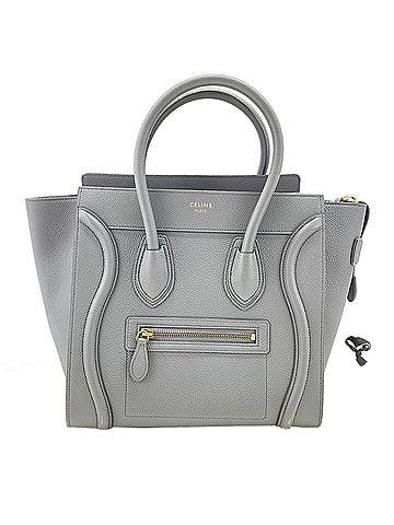 Céline Celine Luggage Micro Handbag, Gray (view 1)