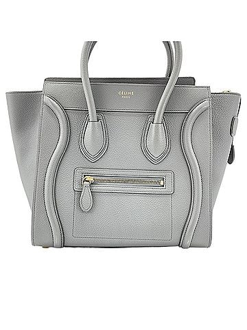 Céline Celine Luggage Micro Handbag, Gray (view 2)