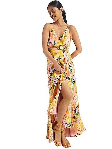 Anthropologie Lee tropical missed fruit Cocktail Dress (view 1)