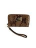 Michael Kors Snake Print Brown Leather Wristlet One size - photo 1