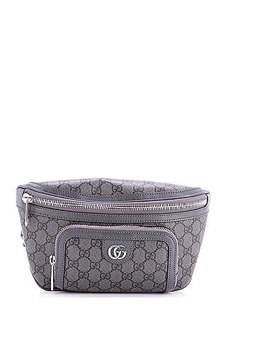 Gucci Ophidia Front Pocket Zip Belt Bag GG Coated Canvas Medium (view 1)
