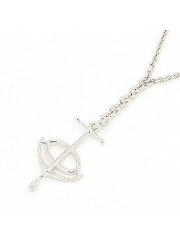 Hermès Hermes Grand Large Sterling Silver 925 Necklace Chaine d'Ancre Pendant Anchor Chain for Women (view 1)