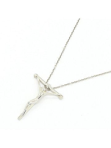Tiffany & Co. Tiffany & Co. Elsa Peretti Crucifix Necklace, Sterling Silver 925 Pendant Rosary, Women's. (view 1)