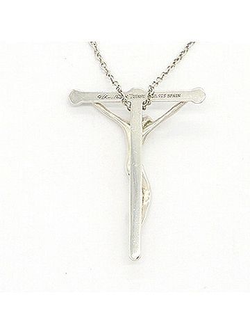 Tiffany & Co. Tiffany & Co. Elsa Peretti Crucifix Necklace, Sterling Silver 925 Pendant Rosary, Women's. (view 2)