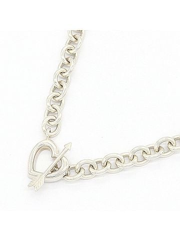 Tiffany & Co. Tiffany & Co. Heart Arrow Necklace, Sterling Silver 925 Choker Chain, Women's Necklace (view 1)