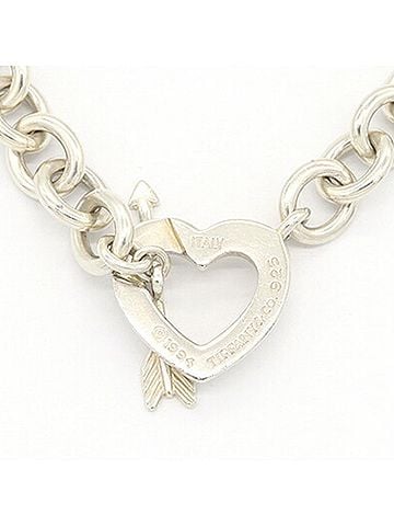 Tiffany & Co. Tiffany & Co. Heart Arrow Necklace, Sterling Silver 925 Choker Chain, Women's Necklace (view 2)