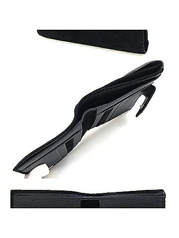 Gucci Gucci W-Wallet 035 001 0846 Black Suede Leather Compact Wallet Bi-fold Vintage Women's GUCCI (view 2)