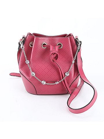 Gucci Excellent condition Gucci Diamante Bright Crossbody Drawstring Leather Shoulder Bag for Women (354229) (view 1)