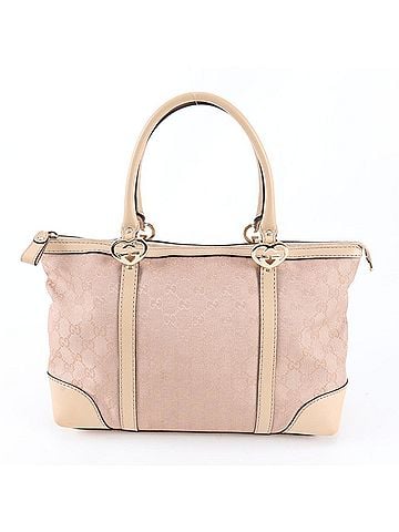 Gucci Excellent condition Gucci GG canvas Lovely 257069 leather tote bag, handbag, shoulder women's. (view 1)
