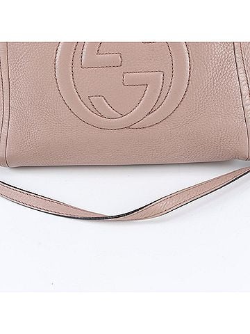 Gucci Excellent condition Gucci Soho Interlocking G 369176 Leather 2-Way Handbag Shoulder Bag for Women (view 2)