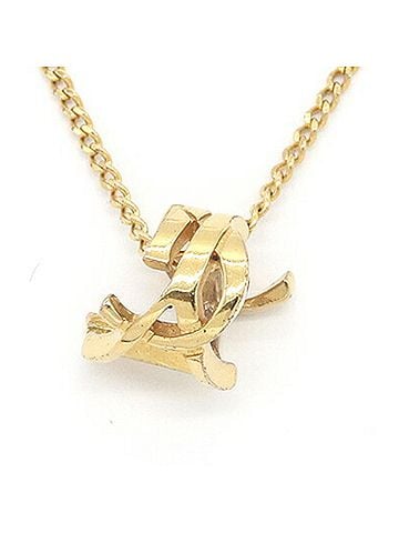 Yves Saint Laurent Yves Saint Laurent Saint Laurent Monogram Twist Necklace 651779 Gold Metal Pendant YSL Women's SAINT LAURENT (view 2)