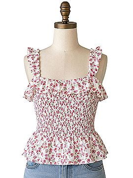 J.Crew Liberty Smocked Ruffle Top  Tank Top (view 1)