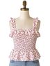 J.Crew 100% Cotton Floral Pink White Tank Top Size L - photo 1