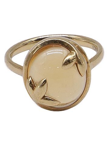 Tiffany & Co. Tiffany & Co. Paloma Picasso Olive Leaf Citrine Ring in Yellow Gold Metal (view 1)