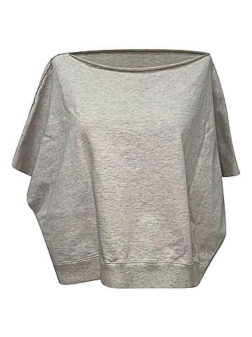 Rick Owens Rick Owens Dagger T-Shirt in Grey Cotton (view 1)
