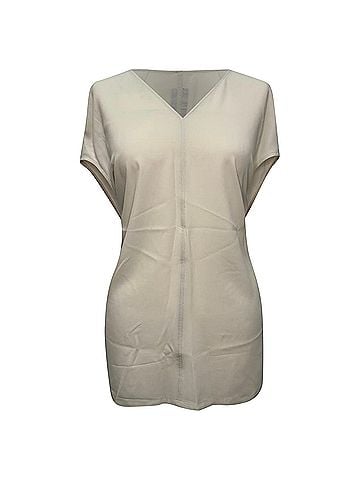 Rick Owens Rick Owens V-Neck Blouse in White Acetate (view 1)