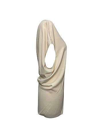 Rick Owens Rick Owens V-Neck Blouse in White Acetate (view 2)